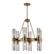 Kalco - 521355VGB - 12 Light Chandelier - Duet - Vintage Brass
