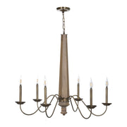 Varaluz - 545C06BRZ - Six Light Chandelier - Dinner at - Heritage Bronze