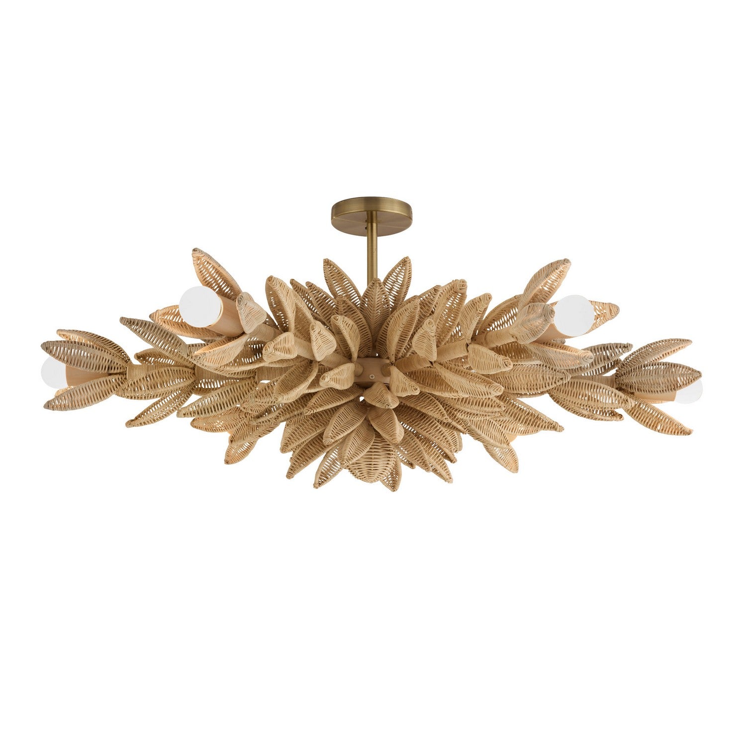Arteriors - DFS03 - Six Light Semi-Flush Mount - Kasai - Natural