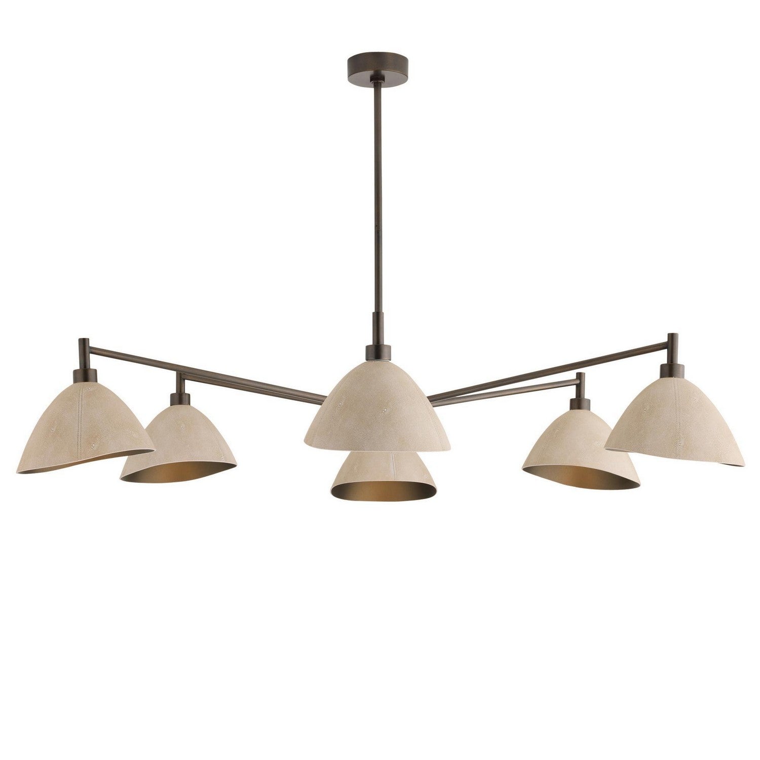 Arteriors - DLC36 - Six Light Chandelier - Inlet - Ivory