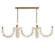 Arteriors - DLS16 - Eight Light Linear Chandelier - Kalama - Ivory