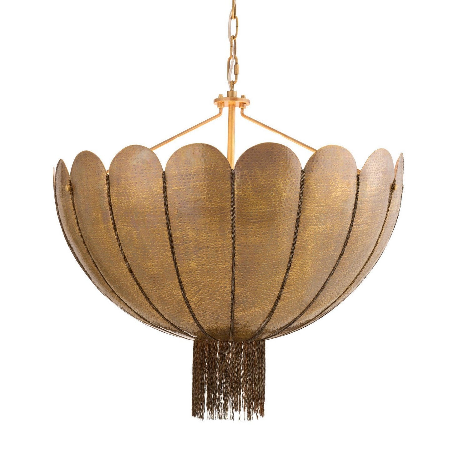 Arteriors - DMI21 - Three Light Chandelier - Inaya - Antique Brass