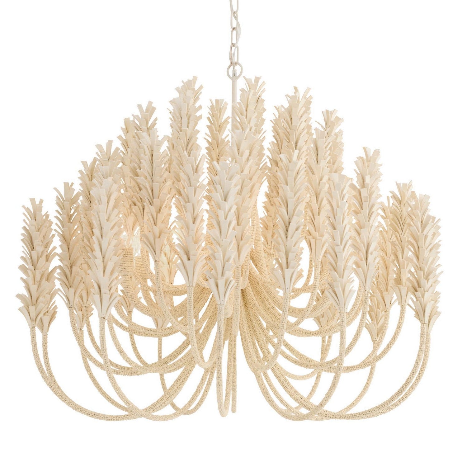 Arteriors - DMS20 - Six Light Chandelier - Kaia - Ivory