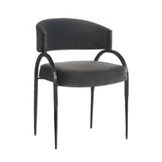 Arteriors - FRI28 - Chair - Bahati - Midnight Grey