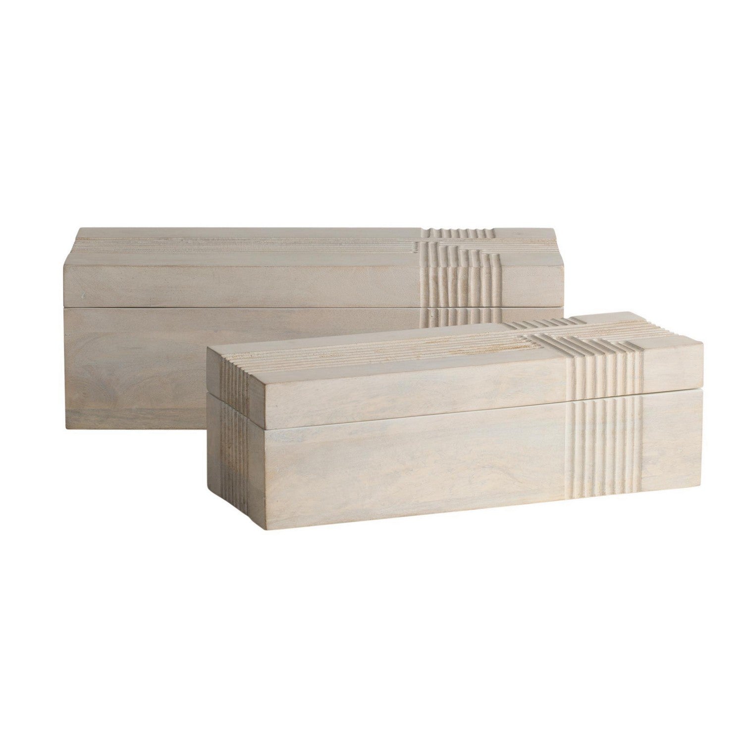 Arteriors - ARI23 - Boxes, Set of 2 - Kamira - Whitewash