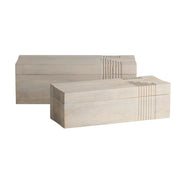 Arteriors - ARI23 - Boxes, Set of 2 - Kamira - Whitewash