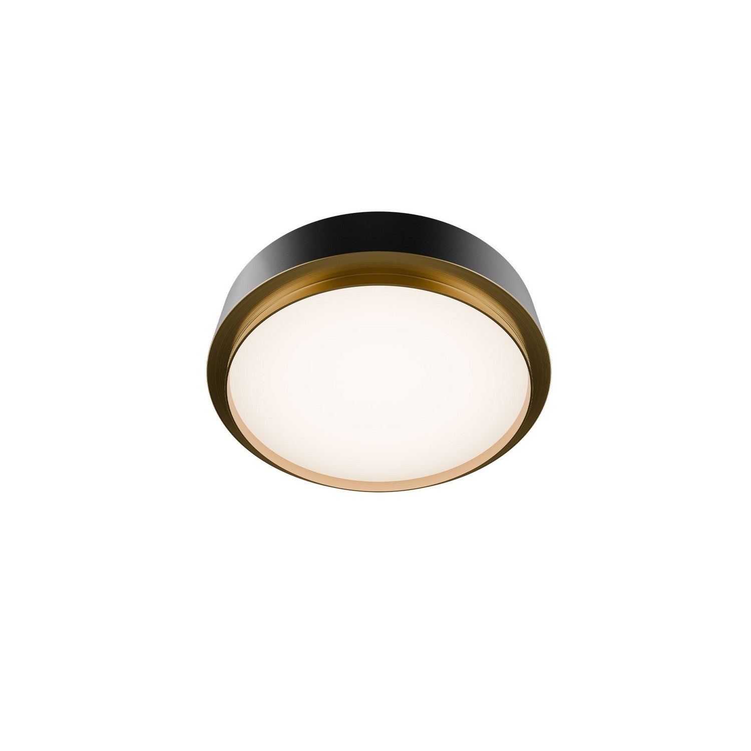 W.A.C. Lighting - FM-20515-30-BK/AB - LED Flush Mount - Salvo - Black/Aged Brass