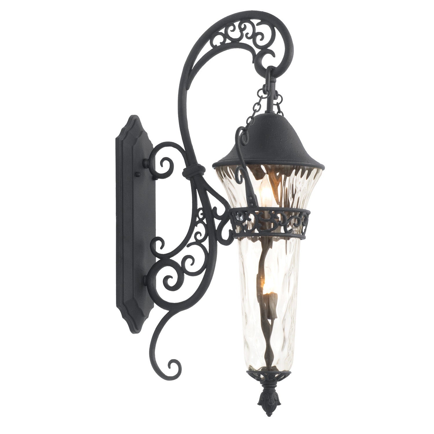 Kalco - 9412MB - Two Light Outdoor Wall Bracket - Anastasia Outdoor - Textured Matte Black