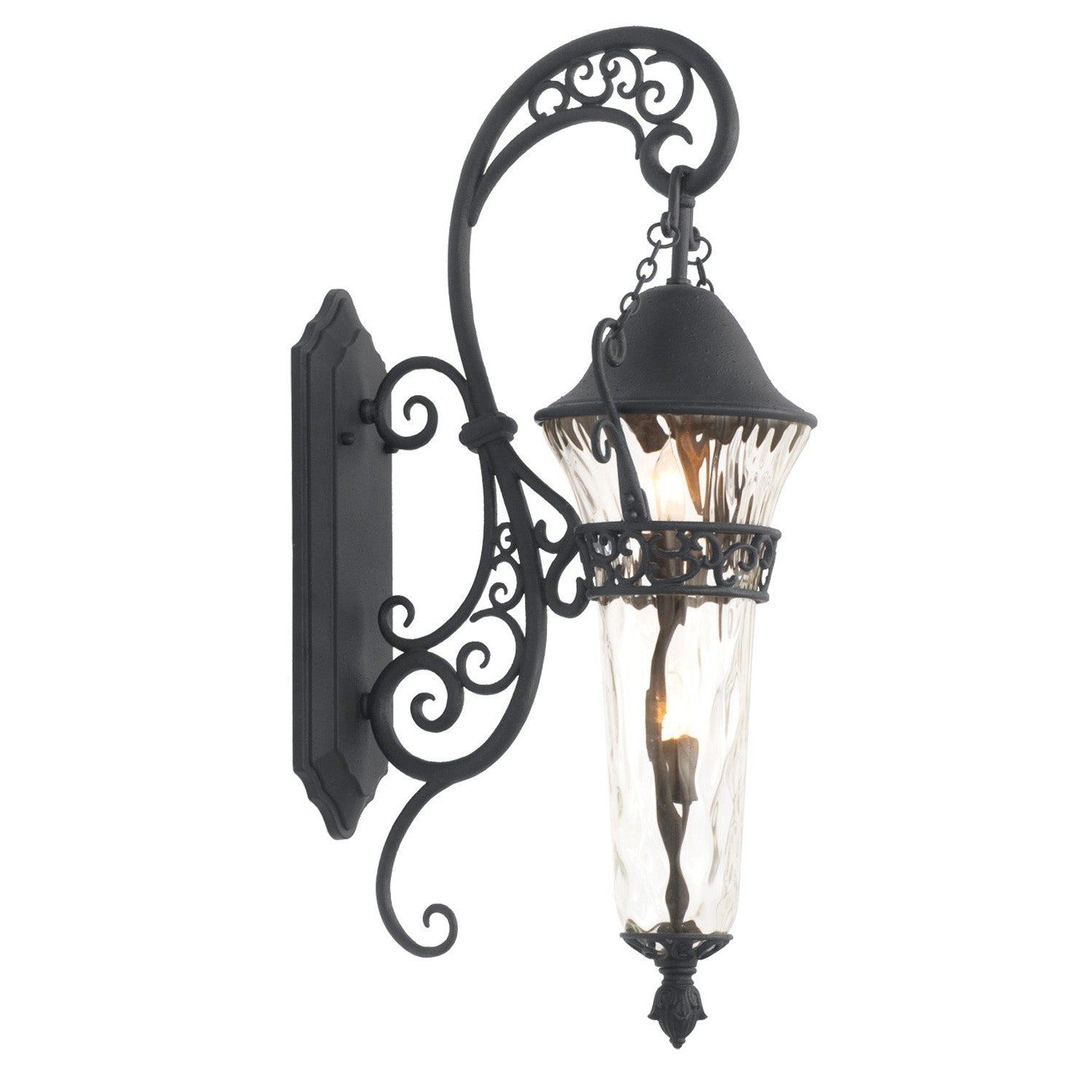 Kalco - 9413MB - Two Light Outdoor Wall Bracket - Anastasia Outdoor - Textured Matte Black
