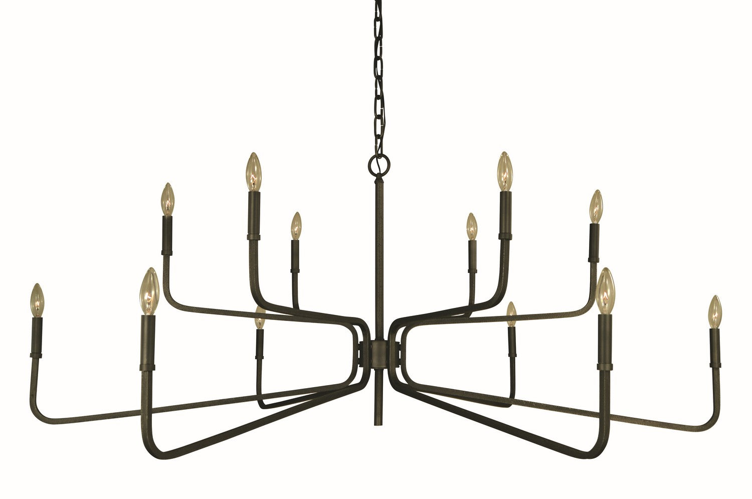 Framburg - 5486 SP - 12 Light Chandelier - Heidelberg - Satin Pewter