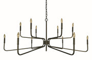 Framburg - 5486 SP - 12 Light Chandelier - Heidelberg - Satin Pewter