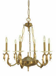 Framburg - 5900 BR - Six Light Chandelier - Odette - Brushed Brass