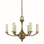 Framburg - 5926 BR - Six Light Chandelier - Atherton - Brushed Brass