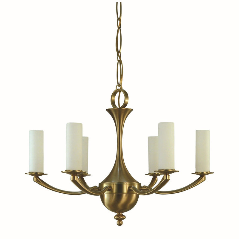 Framburg - 5926 BR - Six Light Chandelier - Atherton - Brushed Brass