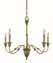 Framburg - 5930 BR - Five Light Chandelier - Hinsdale - Brushed Brass