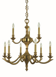 Framburg - 5939 BR - Nine Light Chandelier - Scarsdale - Brushed Brass