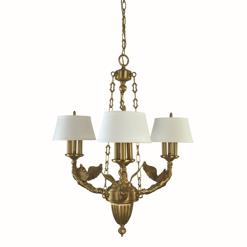 Framburg - 5940 BR - Nine Light Chandelier - Ascension - Brushed Brass