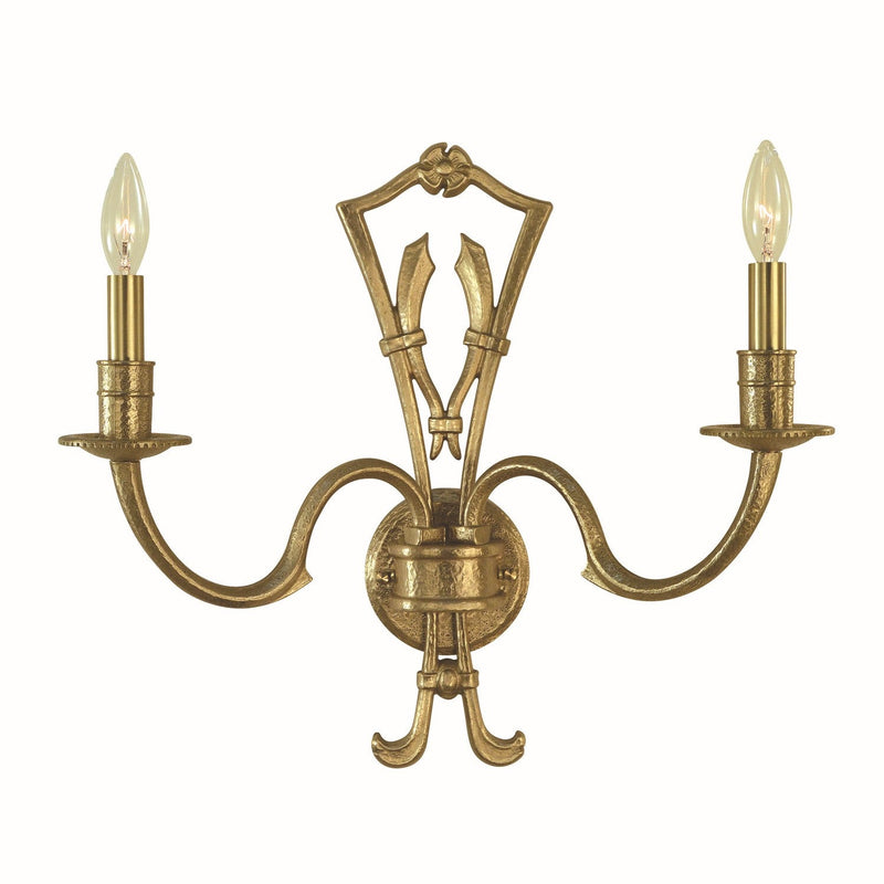 Framburg - 5942 BR - Two Light Wall Sconce - Matera - Brushed Brass