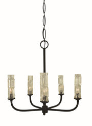 Framburg - 5965 MBLACK - Five Light Chandelier - Kaia - Matte Black