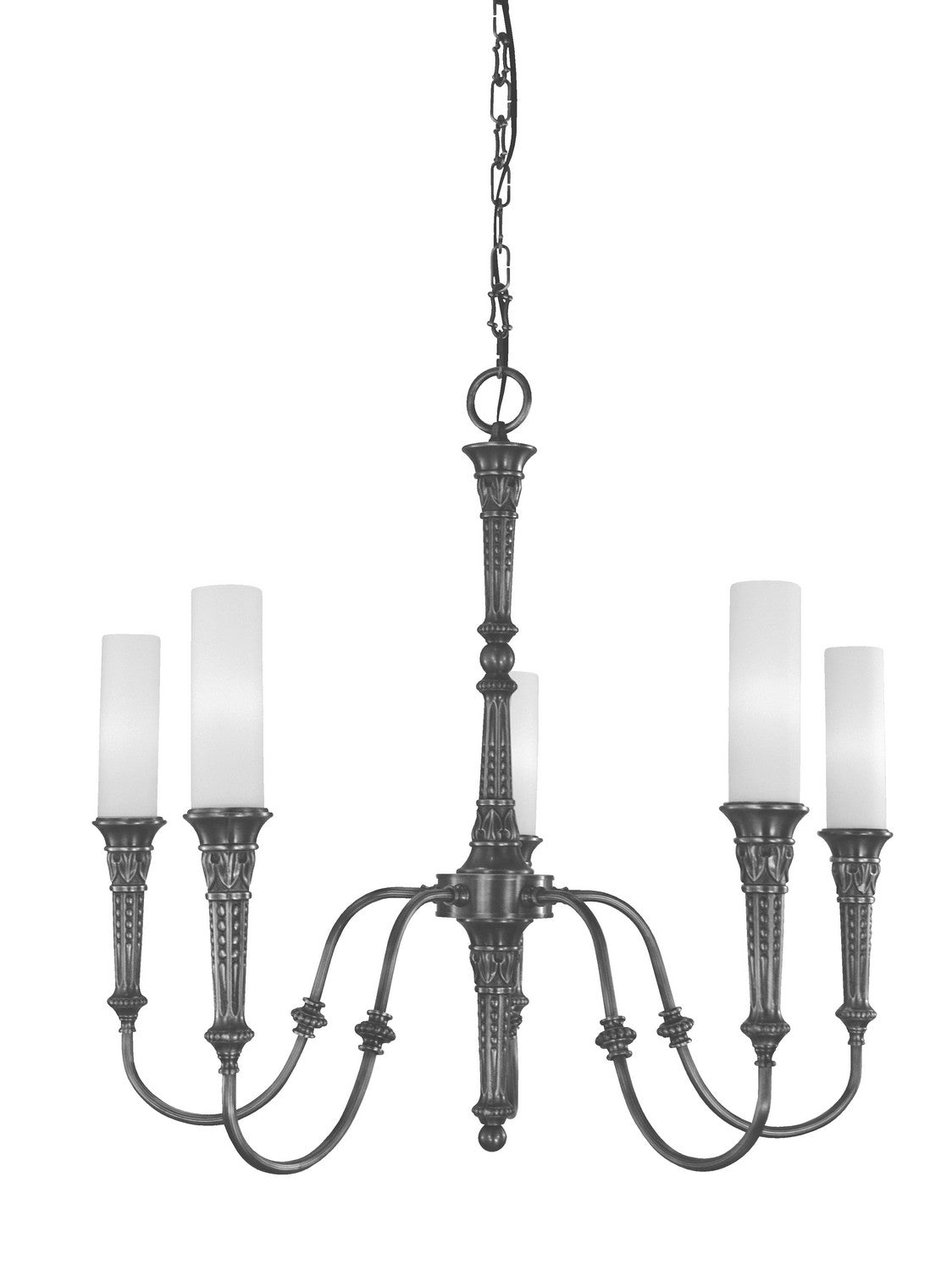 Framburg - 5975 BN - Five Light Chandelier - Old Greenwich - Brushed Nickel