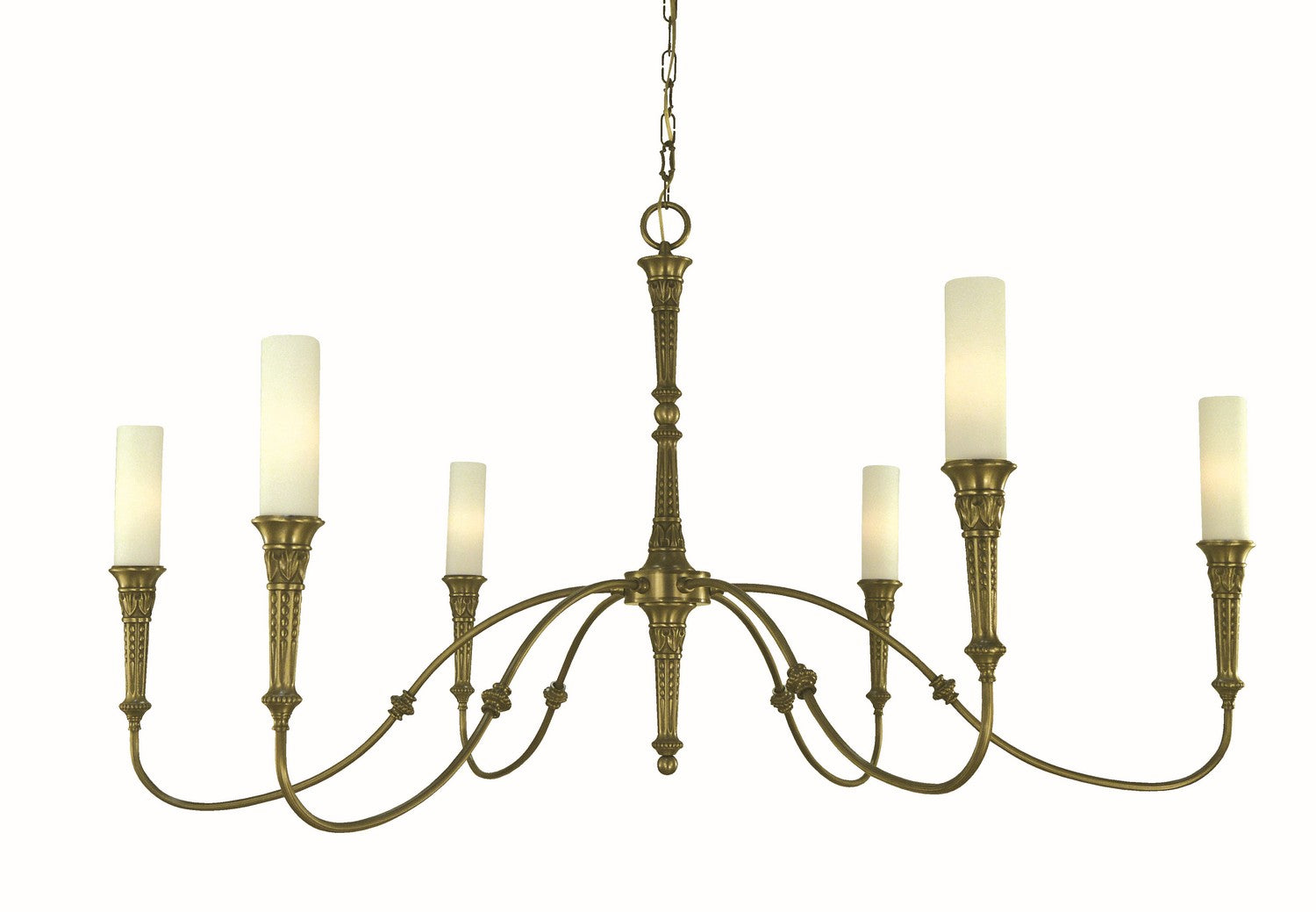 Framburg - 5976 AB - Six Light Chandelier - Old Greenwich - Antique Brass