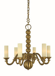 Framburg - 5986 BR - Six Light Chandelier - Louisville - Brushed Brass