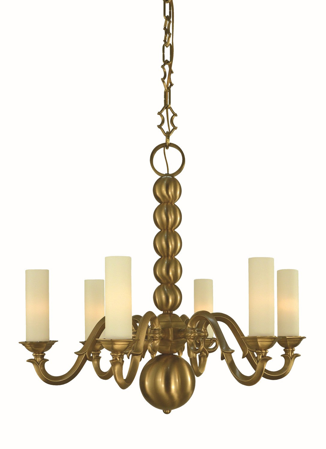Framburg - 5986 BR - Six Light Chandelier - Louisville - Brushed Brass