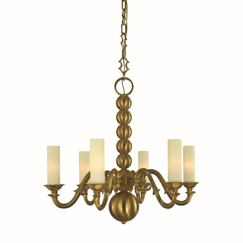 Framburg - 5986 BR - Six Light Chandelier - Louisville - Brushed Brass