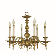 Framburg - 7446 BR - Six Light Chandelier - Kensington - Brushed Brass