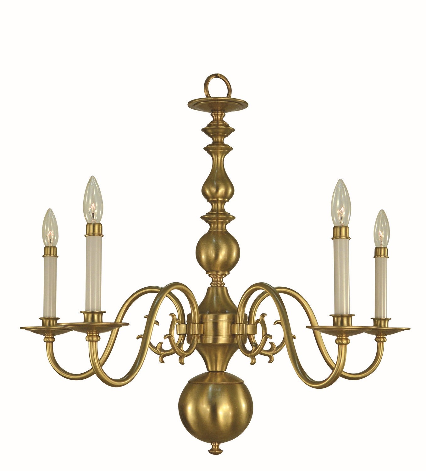 Framburg - 9125 BR - Five Light Chandelier - Jamestown - Brushed Brass