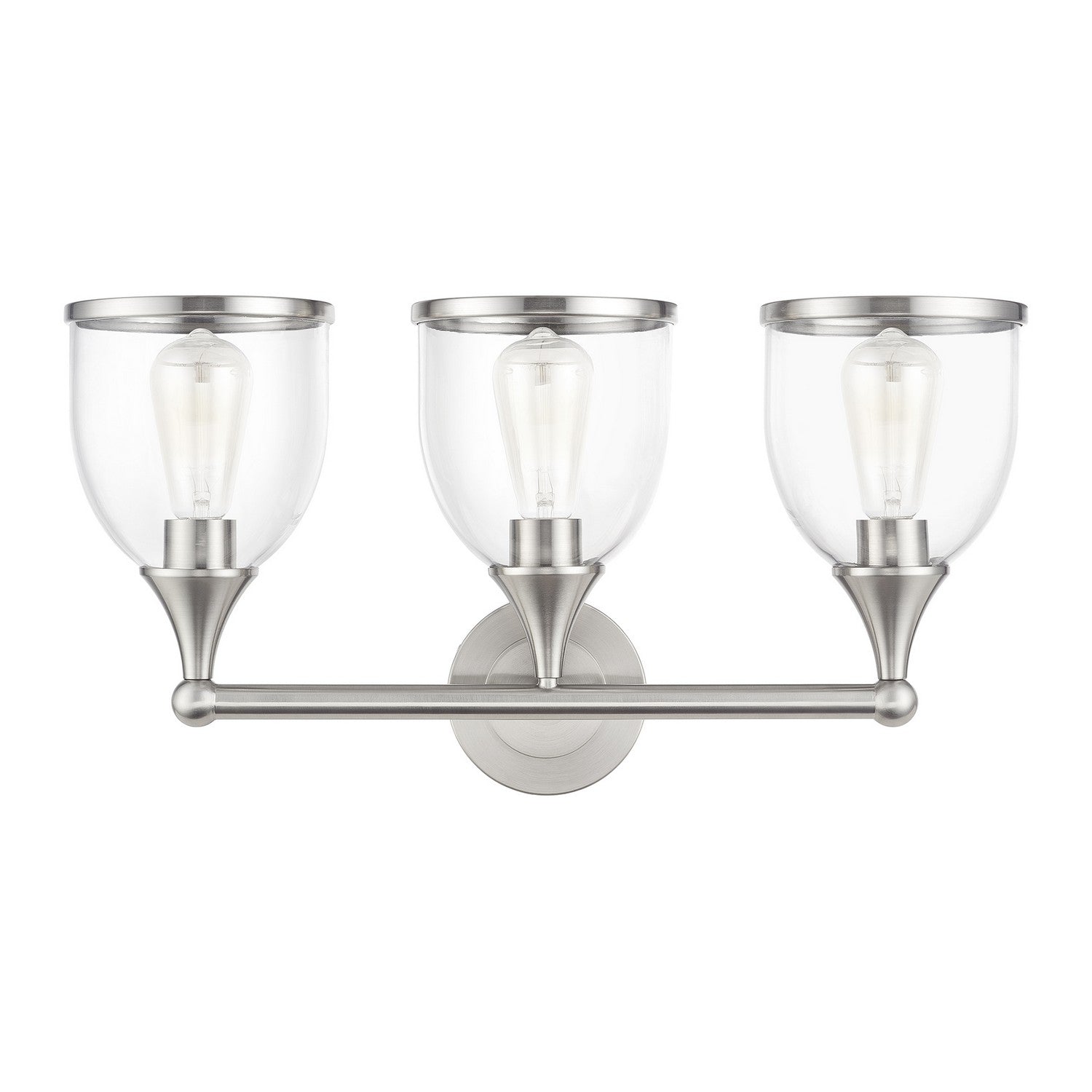 Livex Lighting - 14133-91 - Three Light Vanity Sconce - Ashridge - Brushed Nickel