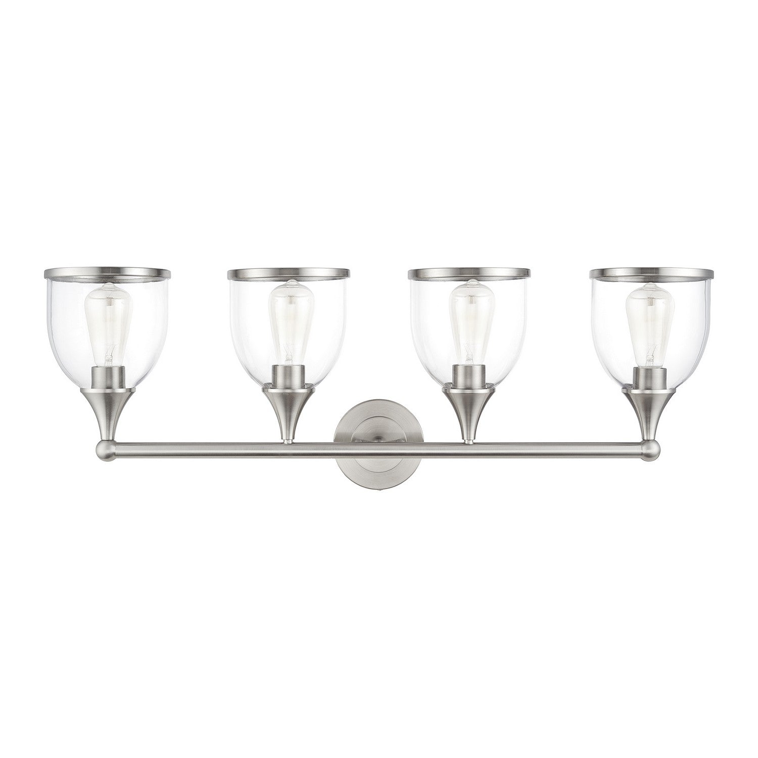 Livex Lighting - 14134-91 - Four Light Vanity Sconce - Ashridge - Brushed Nickel