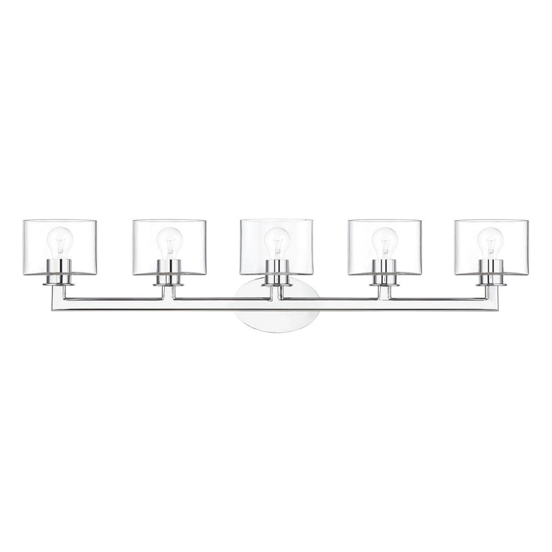 Livex Lighting - 17915-05 - Five Light Vanity Sconce - Bernardino - Polished Chrome