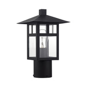 Livex Lighting - 21324-14 - One Light Outdoor Post Top Lantern - Crestlake - Textured Black