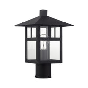 Livex Lighting - 21325-14 - One Light Outdoor Post Top Lantern - Crestlake - Textured Black