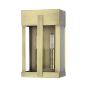 Livex Lighting - 28962-01 - Two Light Outdoor Wall Lantern - Berksford - Antique Brass