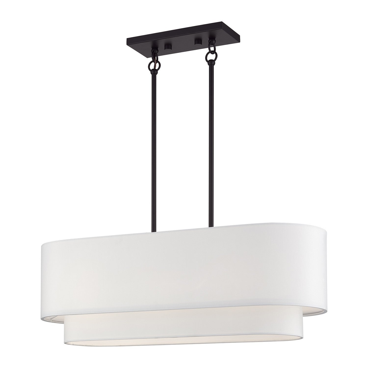 Livex Lighting - 41085-07 - Three Light Linear Chandelier - Manorwood - Bronze