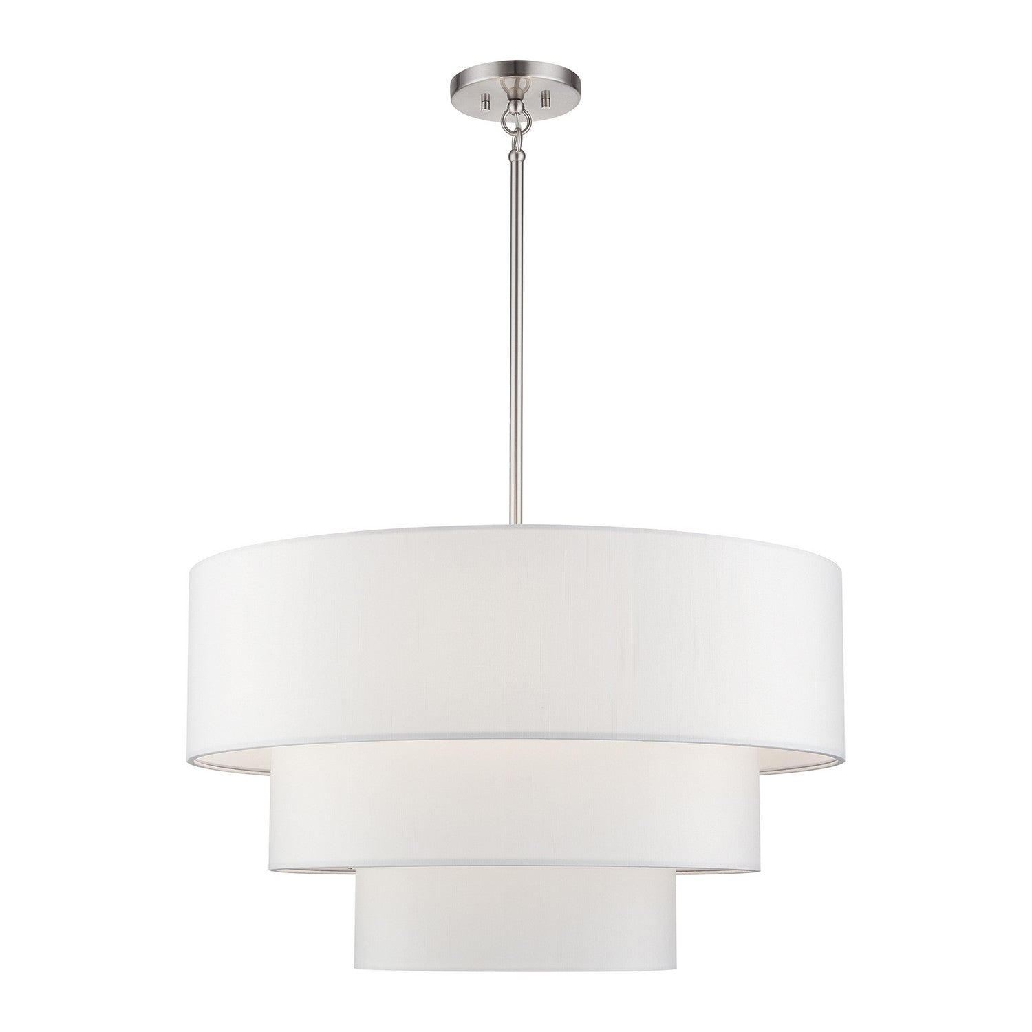 Livex Lighting - 41087-91 - Five Light Pendant Chandelier - Manorwood - Brushed Nickel