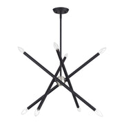 Livex Lighting - 47005-04 - Eight Light Chandelier - Soho - Black