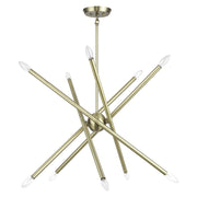 Livex Lighting - 47006-01 - Ten Light Chandelier - Soho - Antique Brass