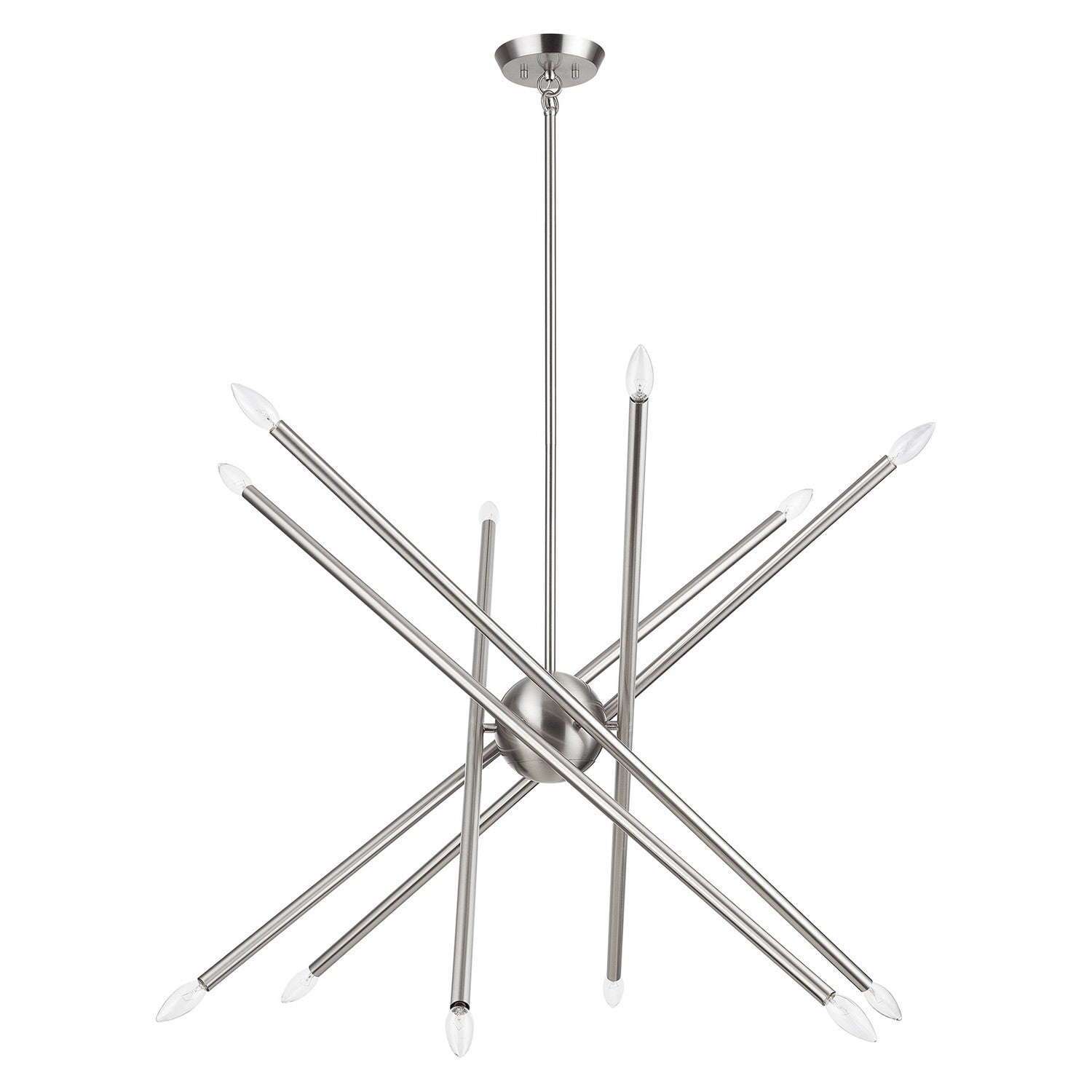 Livex Lighting - 47007-91 - 12 Light Chandelier - Soho - Brushed Nickel