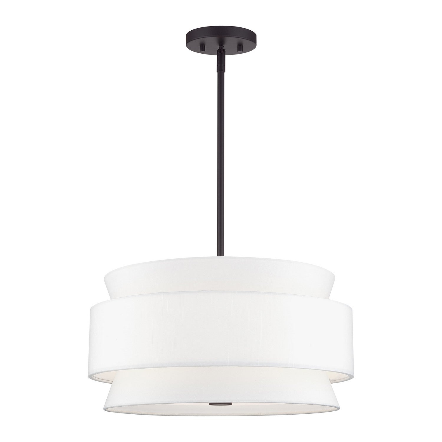 Livex Lighting - 60023-07 - Four Light Pendant Chandelier - Fontana - Bronze