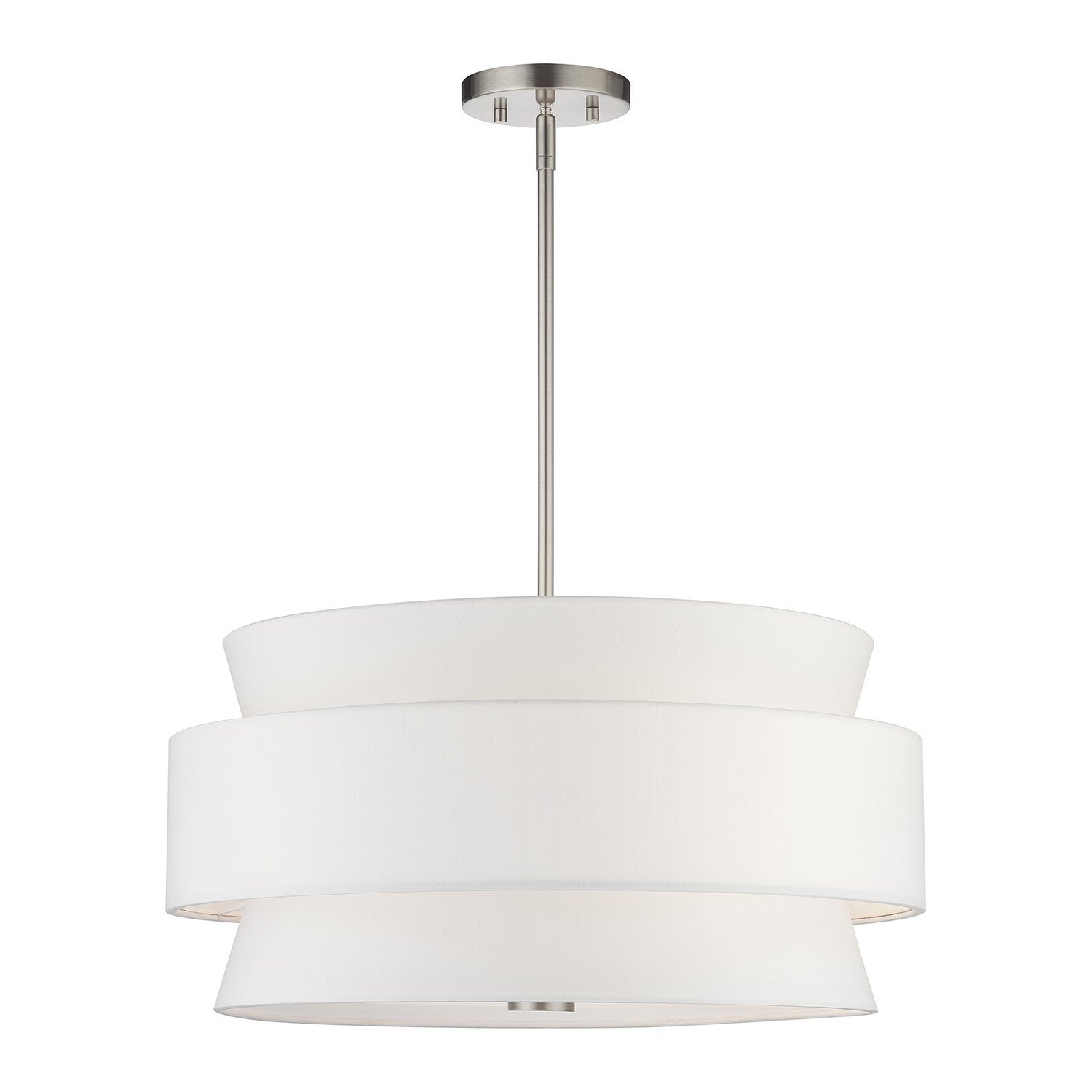 Livex Lighting - 60025-91 - Five Light Pendant Chandelier - Fontana - Brushed Nickel