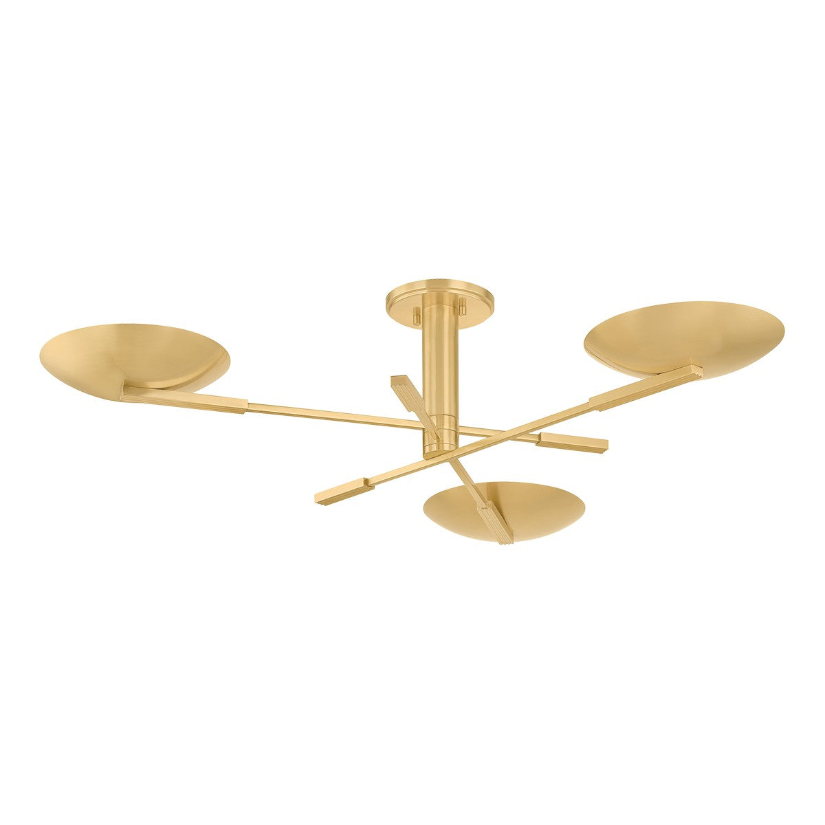 Hudson Valley - 1503-AGB - LED Semi Flush Mount - Johnson - Aged Brass
