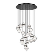 W.A.C. Lighting - PD-77521R-BC - LED Chandelier - Cyllindra - Black Chrome