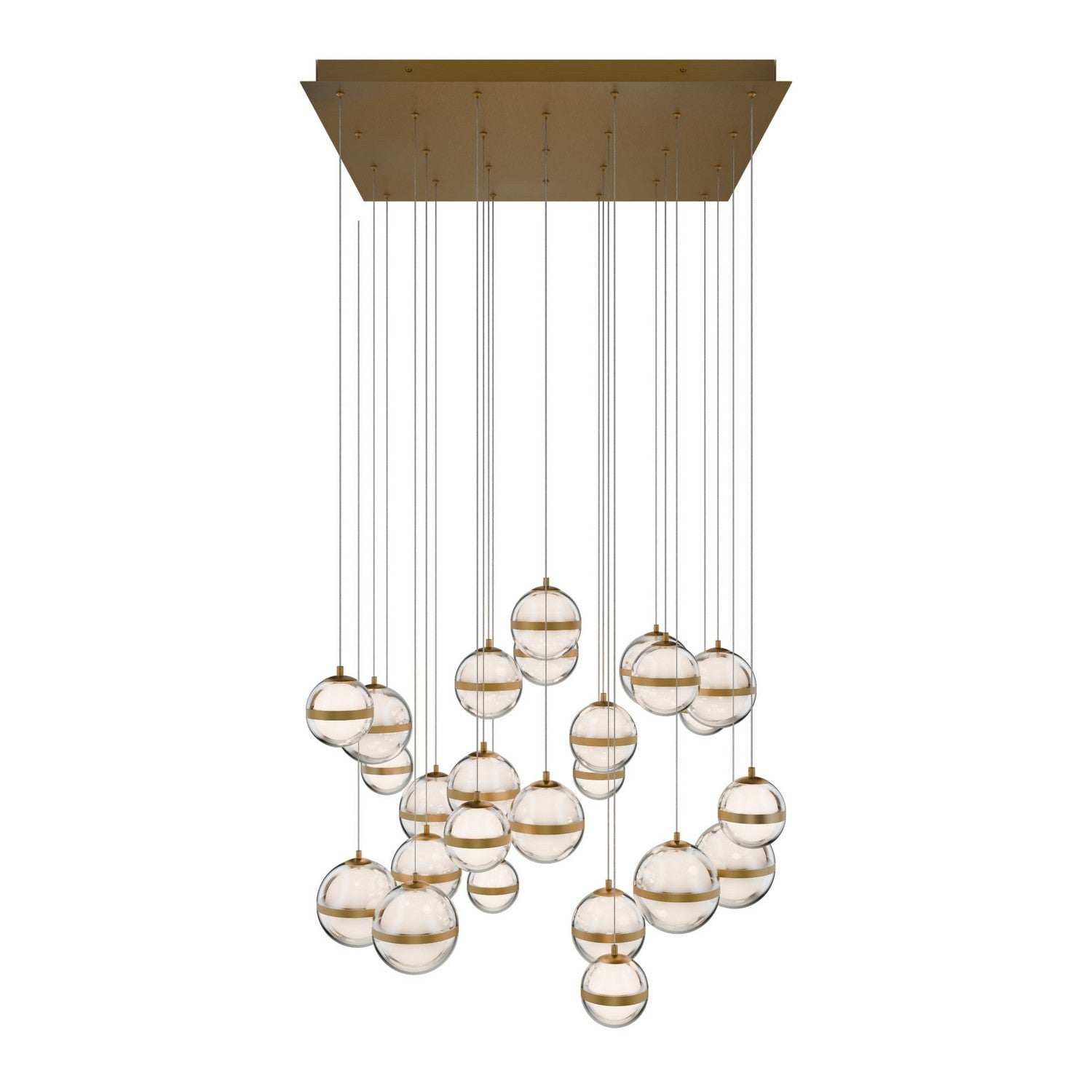 W.A.C. Lighting - PD-77525S-AB - LED Chandelier - Cyllindra - Aged Brass
