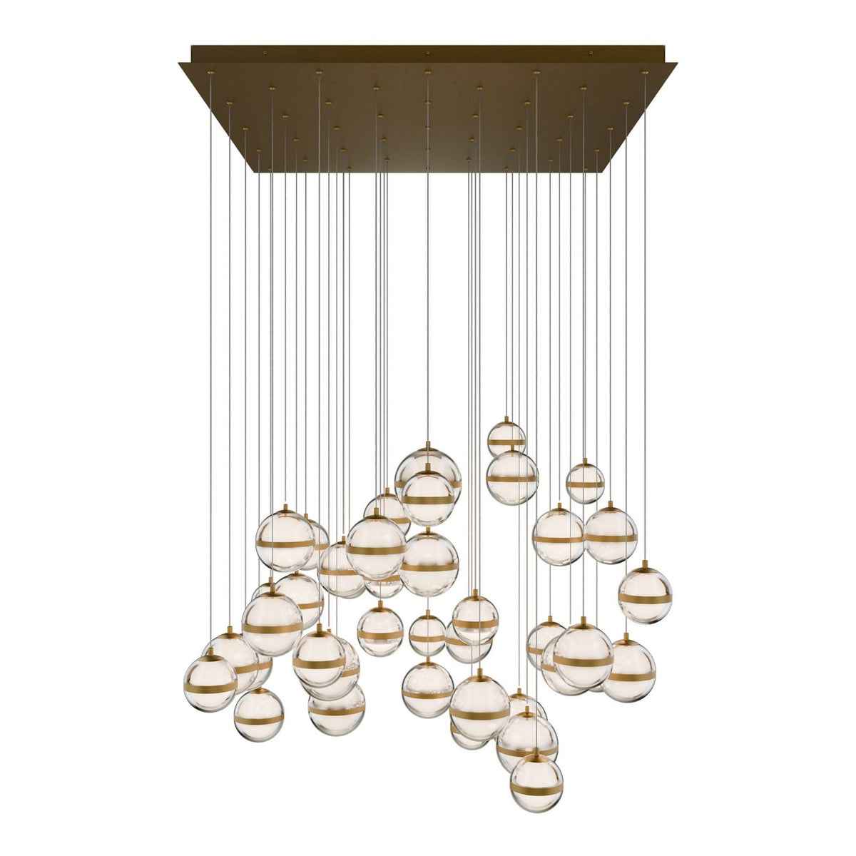 W.A.C. Lighting - PD-77541S-AB - LED Chandelier - Cyllindra - Aged Brass