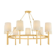 Hudson Valley - 1779-AGB - Nine Light Chandelier - Bridgeton - Aged Brass