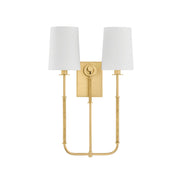 Hudson Valley - 2072-AGB - Two Light Wall Sconce - Glenmont - Aged Brass