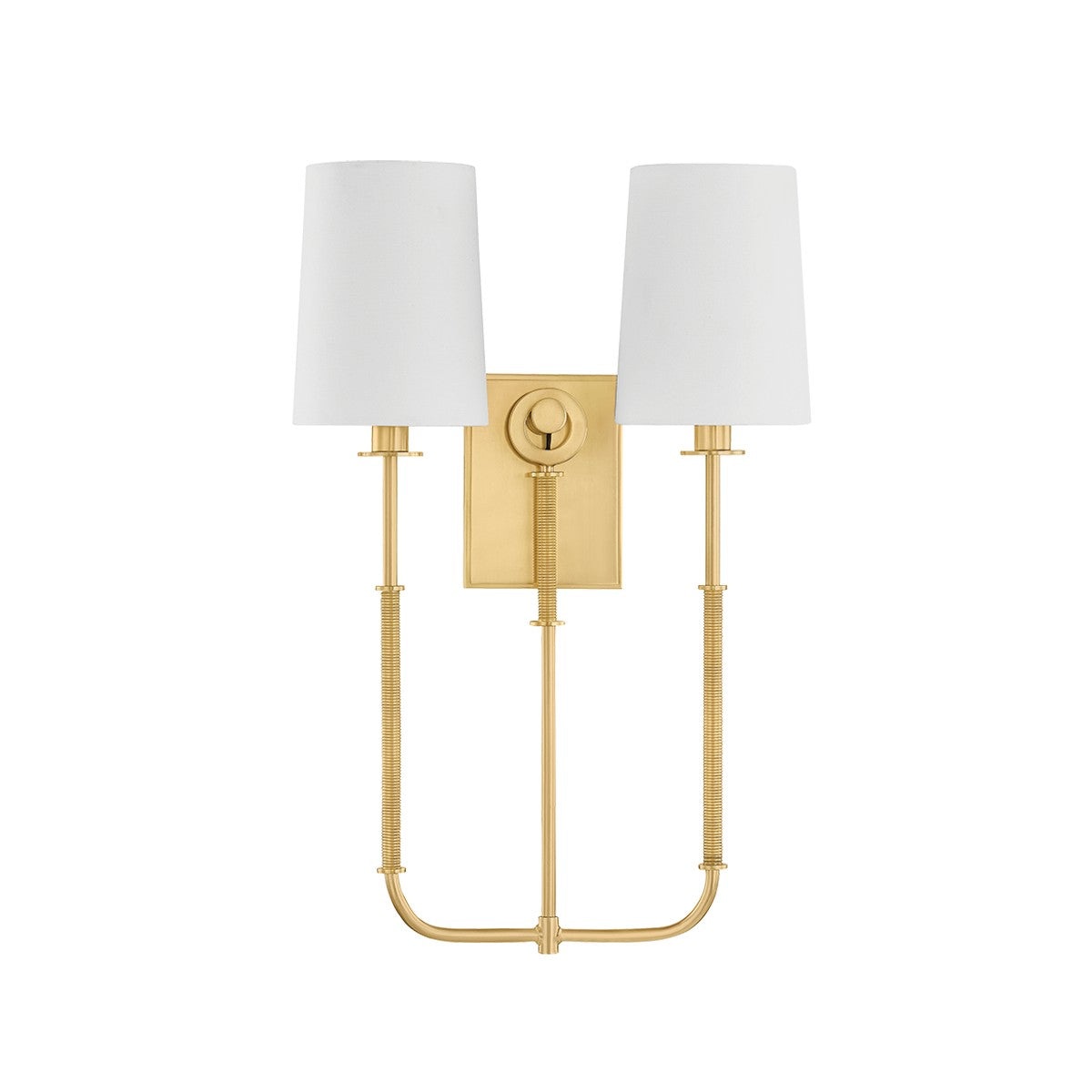 Hudson Valley - 2072-AGB - Two Light Wall Sconce - Glenmont - Aged Brass